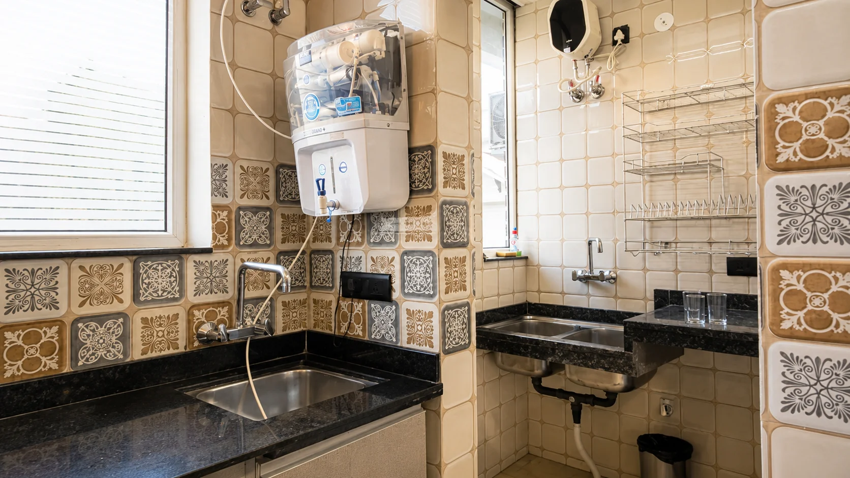 Gourmet cold storage and cooking amenities at the best family homestay in Dehradun